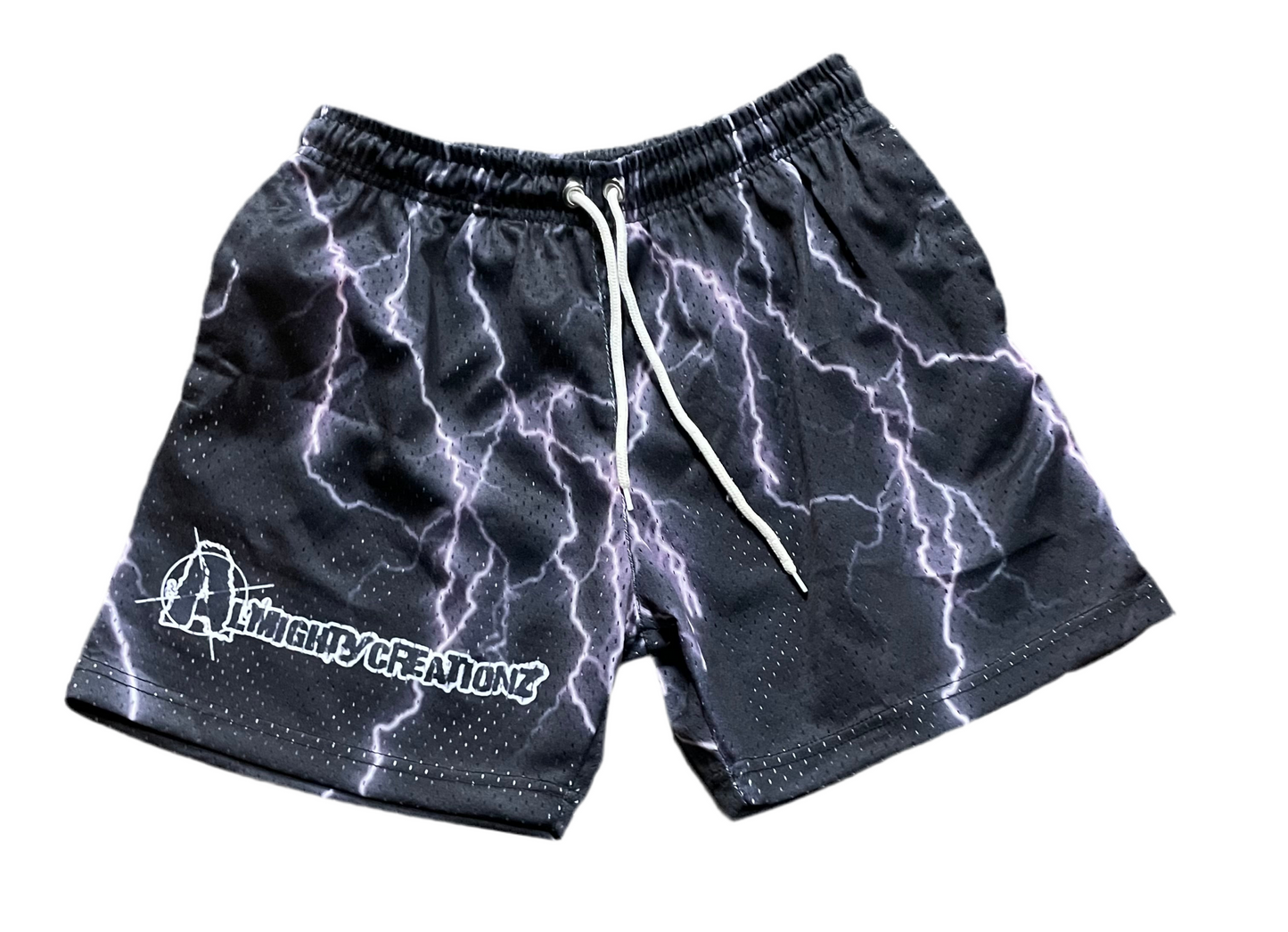 AlmightyCreationz - Lightning Mesh Shorts (Black)