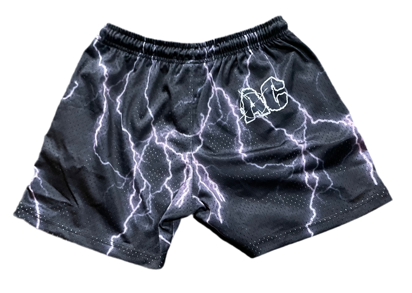 AlmightyCreationz - Lightning Mesh Shorts (Black)